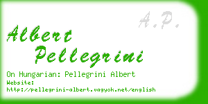 albert pellegrini business card